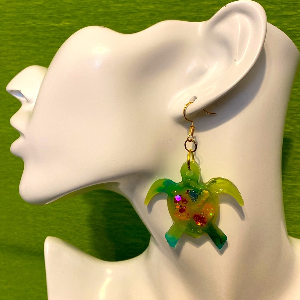 Colorful Turtle Earrings